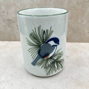 Vintage Otagiri Hand Painted Stoneware 1970s Bluebird Mug 9 FL Oz Japan